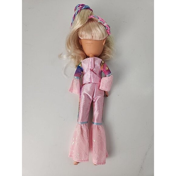 Kidkore 2001 Doll White Multicolor Hair Large Head Big Eyes Hippy Clothing Peace - Picture 3 of 6